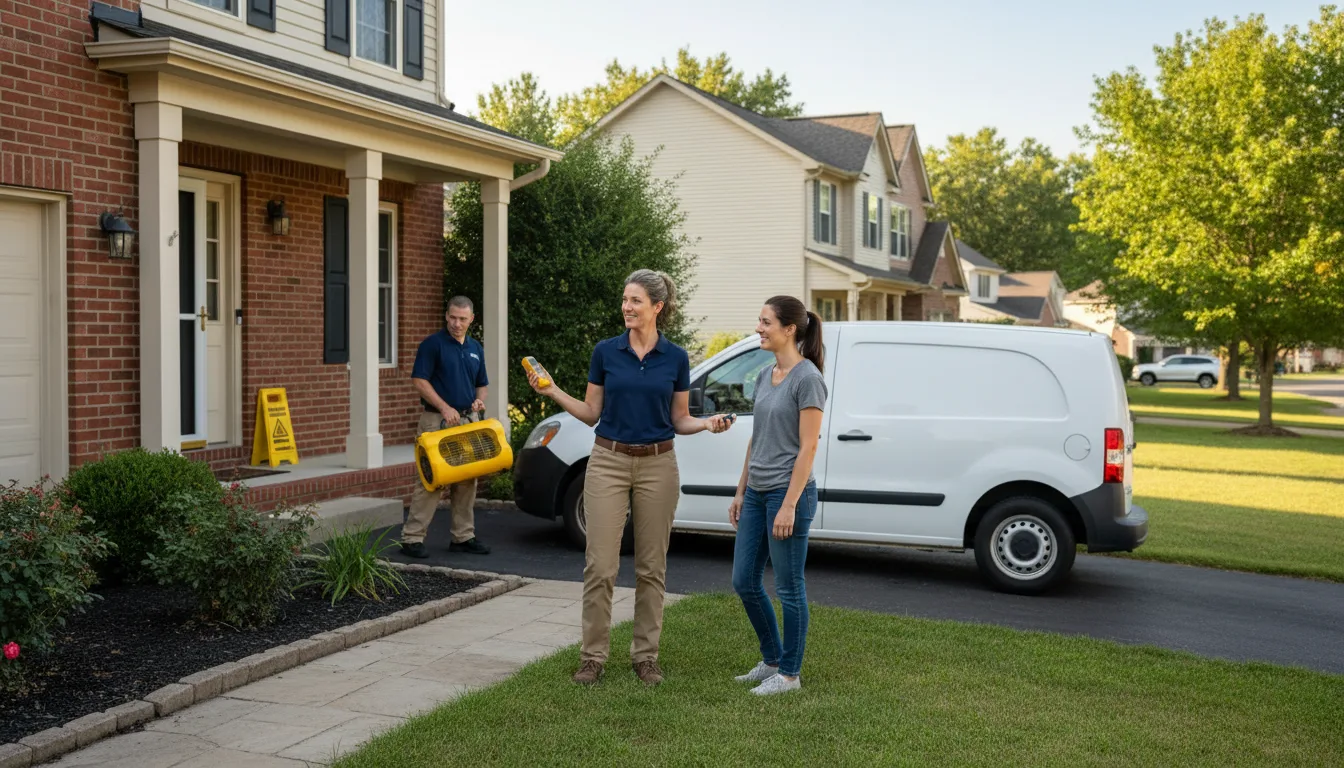 Water restoration image for Water Damage & Restoration Services in Weston, CT